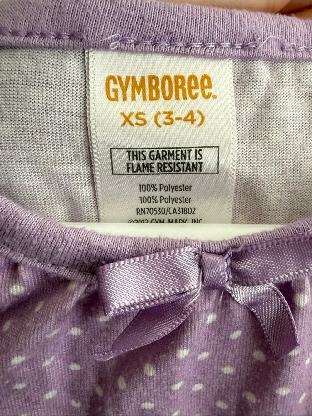 Gymboree Purple Polka Dot Mermaid Nightgown